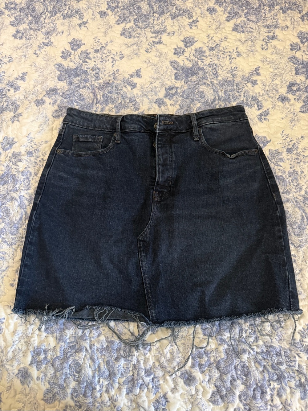 Old Navy Dark Blue High-Rise Denim Skirt